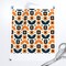 Orange Floral Retro Modern Polka Daisy Midcentury Scandi Cottagecore Scandinavian Folk Small Custom Printed Fabric by Spoonflower Various Fabrics by the Yard or Fat Quarter